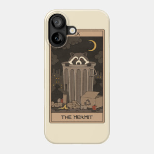 The Hermit -  Raccoons Tarot Phone Case