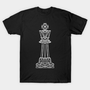 Geometric chess king T-Shirt
