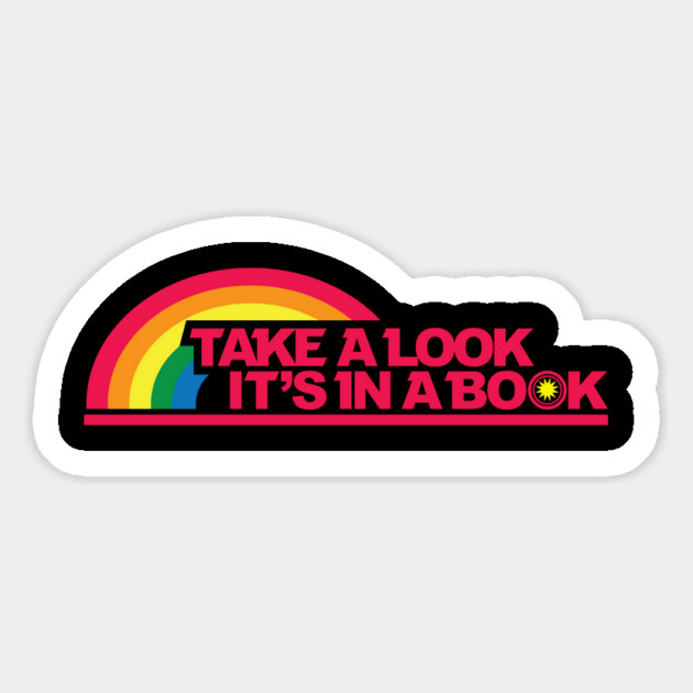 Reading Rainbow Take a look it's in a book Magnet by stayfrostybro