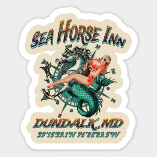 sea horse inn Sticker