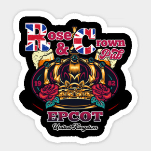 Rose and Crown Pub in UK at Epcot Pavilion Sticker