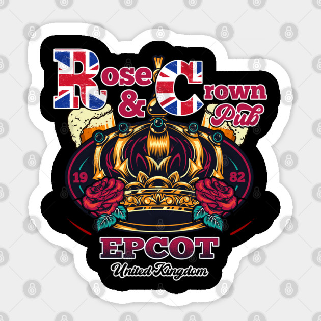 Rose and Crown Pub in UK at Epcot Pavilion Sticker by Joaddo