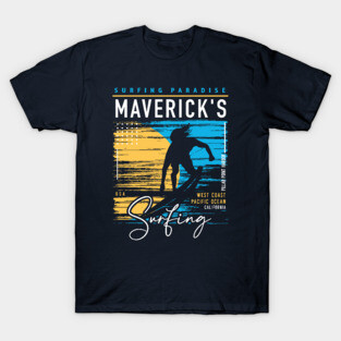 Retro Maverick's Beach Surfing // Surfers Paradise // Surf California T-Shirt