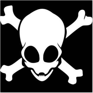 Alien Crossbones Posters and Art