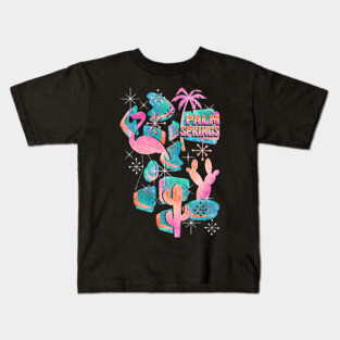 Retro Palm Springs Kids T-Shirt