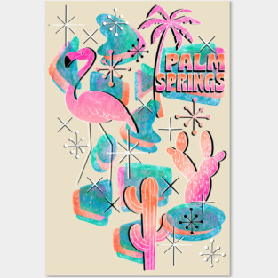 Retro Palm Springs Posters and Art