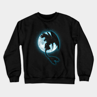 Moonlight Dragon Crewneck Sweatshirt