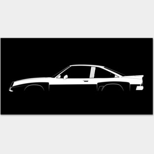 Opel Manta 400 (B) Silhouette Posters and Art