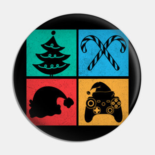 Gamer Christmas Video Gaming Ugly Christmas Sweater Pin