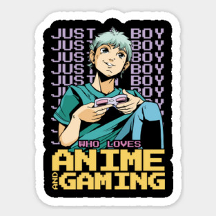 Just a Boy Who Loves Anime & Gaming Japanese Otaku Magnet