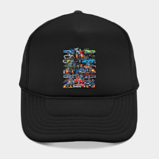 Car Madness! Muscle Cars, Classic Cars and Hot Rods Cartoon Hat