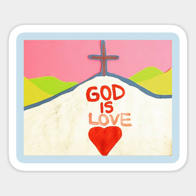 Salvation Mountain Tribute Sticker by ART by JJKK