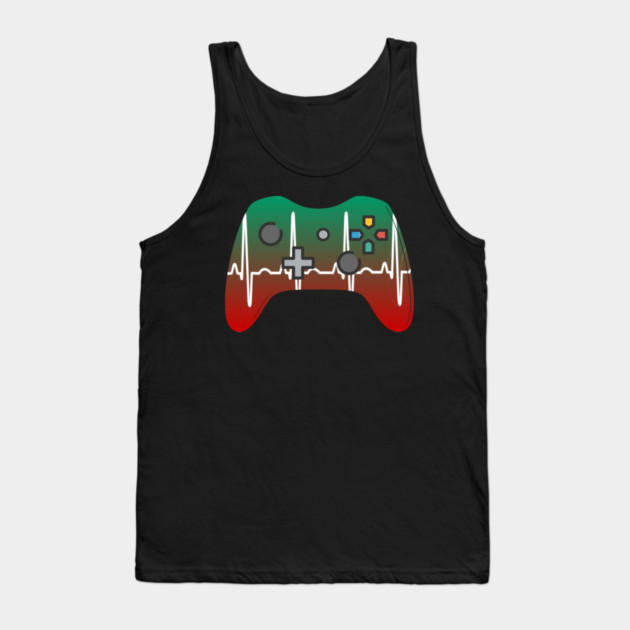 Gamer Heartbeat Tank Top by Pixel Threads 