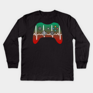 Gamer Heartbeat Kids Long Sleeve T-Shirt