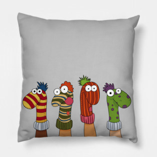Sock Puppets Pillow