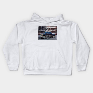 Dodge Ram and The American Flag Kids Hoodie