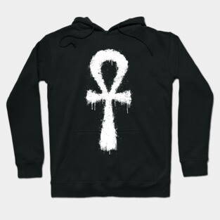 Egyptian Ankh Grunge Hoodie