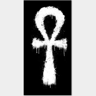 Egyptian Ankh Grunge Posters and Art