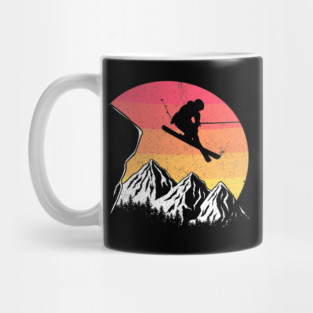 Vintage alpine skiing Mug