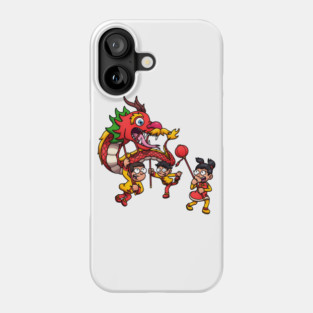 Kids Performing A Dragon Dance Phone Case
