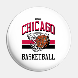 Varsity Style Chicago Basketball Pin