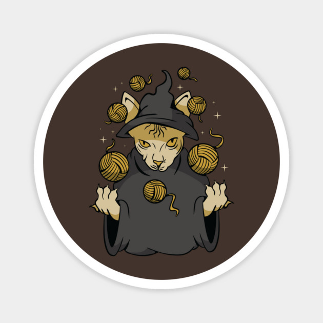 Wizard Cat Magnet by Cosmo Gazoo