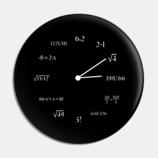 Math Clock Funny Mathematics Clock Math Meme Pin