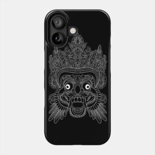 Minimalist statue from Indonesia Phone Case