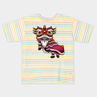 Lion Dance Chinese New Year Kids T-Shirt