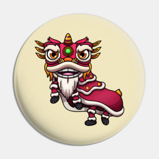 Lion Dance Chinese New Year Pin