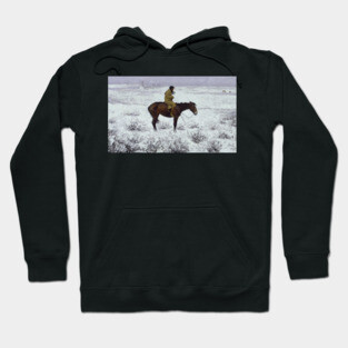 The Herd Boy by Frederic Remington Hoodie