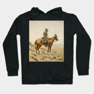 The Lookout by Frederic Remington Hoodie