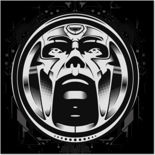 Techno Head Posters and Art