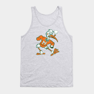 Vintage Sebastian Mascot of Univ. of Miami Mascot Tank Top