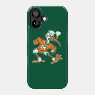 Vintage Sebastian Mascot of Univ. of Miami Mascot Phone Case