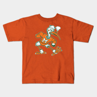 Vintage Sebastian Mascot of Univ. of Miami Mascot Kids T-Shirt