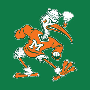Vintage Sebastian Mascot of Univ. of Miami Mascot