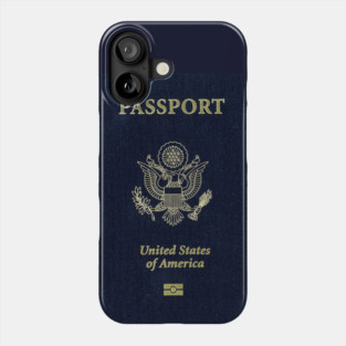 Travel Passport Entry Visa USA Phone Case