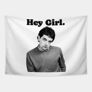 Hey Girl Mr Bean Tapestry