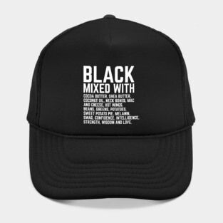 Black Mixed With Coconut Butter, Shea Butter, etc. Hat