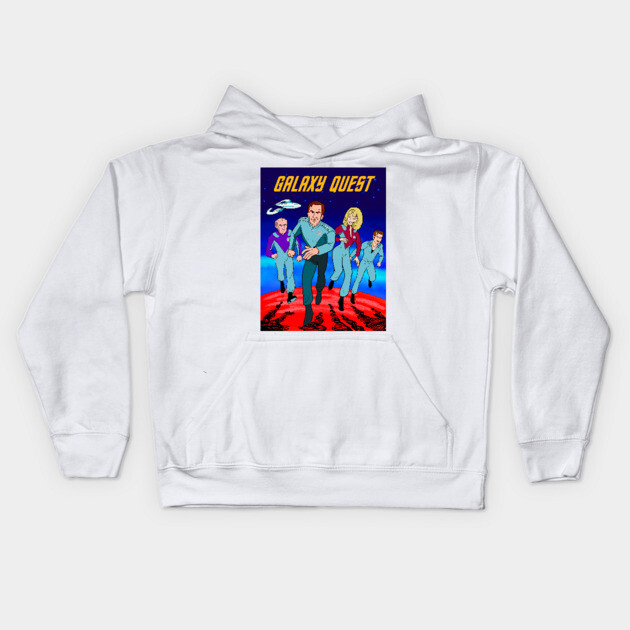 Galaxy Trek Poster Kids Hoodie by JoTheZette