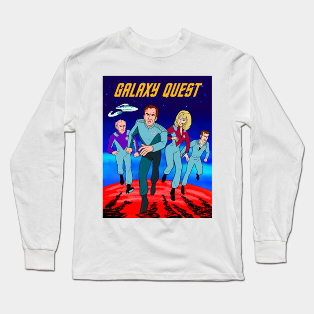 Galaxy Trek Poster Long Sleeve T-Shirt by JoTheZette