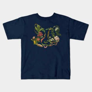 Botanical Corgi Kids T-Shirt
