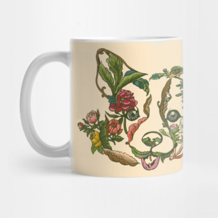 Botanical Corgi Mug