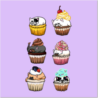 Cupcake Frenchie Posters and Art