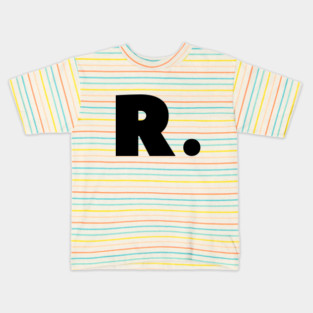 R letter alphabet Kids T-Shirt