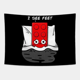 I see feet Tapestry
