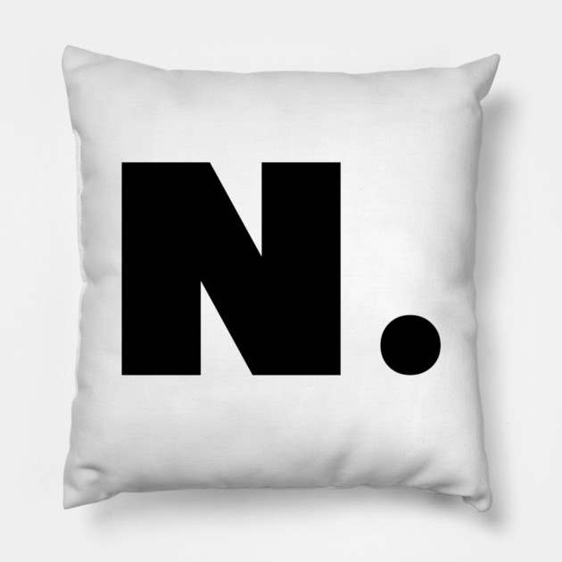 N letter alphabet Pillow by Tshirtiz