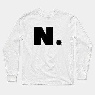 N letter alphabet Long Sleeve T-Shirt