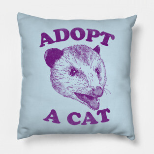 Adopt A Cat Pillow